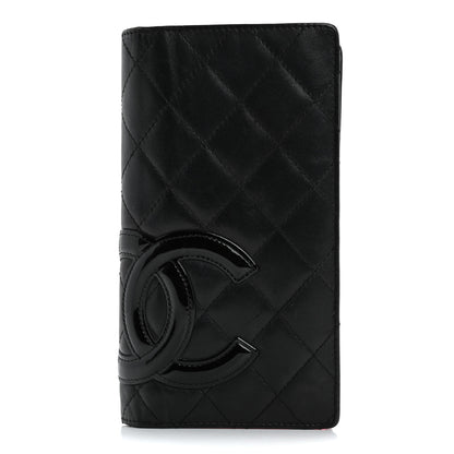 Chanel Calfskin Quilted Cambon Yen Wallet Black 1 of 19