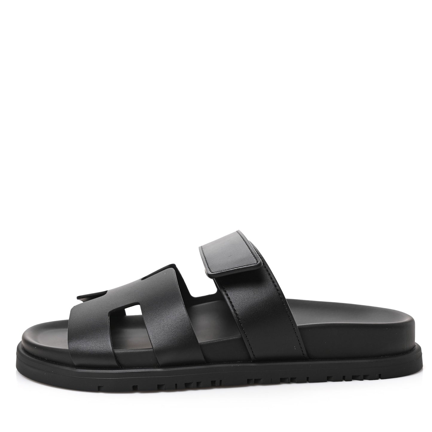 Calfskin Womens Chypre Sandals 36.5 Black
