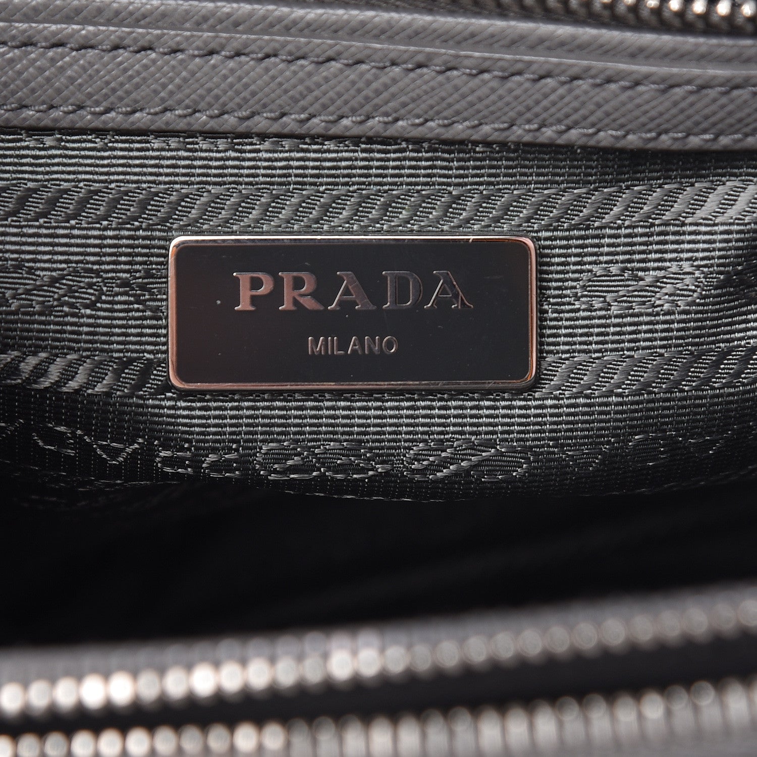 Prada Saffiano Small Galleria Double Zip Tote Marmo 8 of 18
