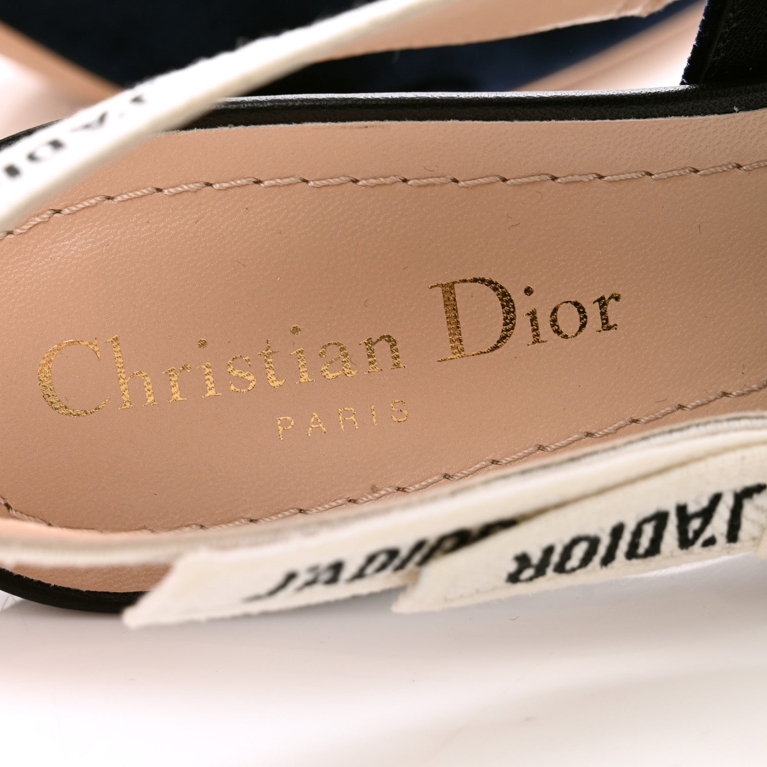 Christian Dior Velvet Ribbon J'Adoir Slingback 65mm Pumps 38 Deep Blue 6 of 10