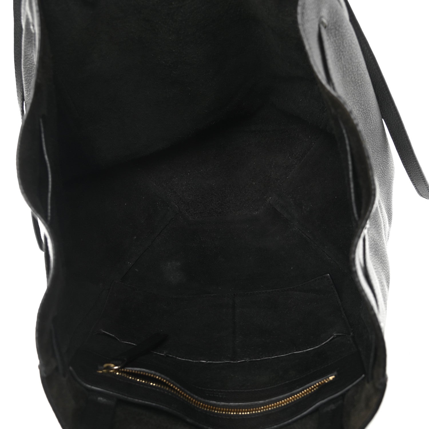 Celine Soft Grained Calfskin Small Belt Cabas Phantom Black 5 of 23