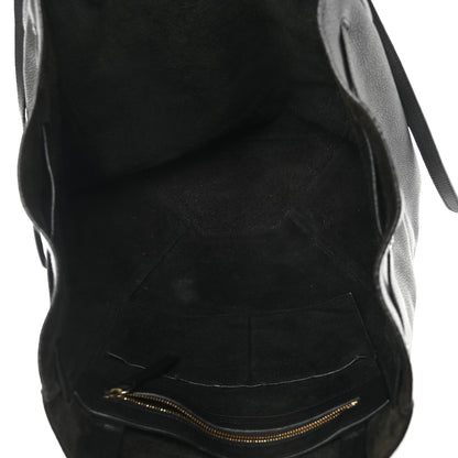 Celine Soft Grained Calfskin Small Belt Cabas Phantom Black 5 of 23