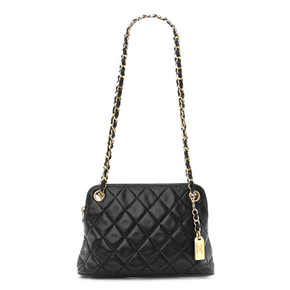 Chanel Lambskin Quilted CC Tote Black 1 of 10