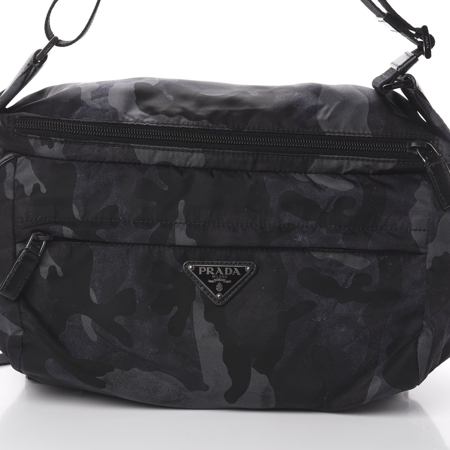 Prada Tessuto Nylon Camouflage Belt Bag Fumo 8 of 8