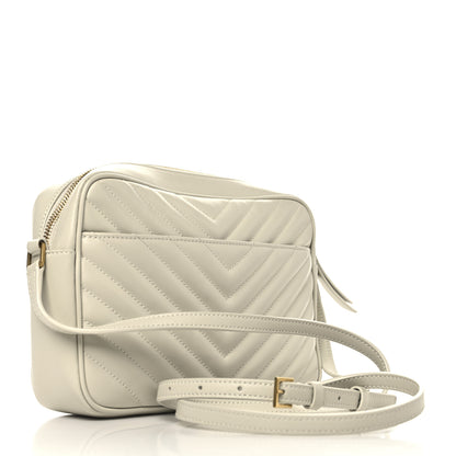 Saint Laurent Calfskin Matelasse Monogram Lou Camera Bag Crema Soft 2 of 10