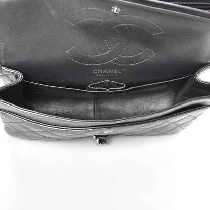 Chanel Metallic Aged Calfskin Quilted 2.55 Reissue 226 Flap Dark Silver 5 of 10