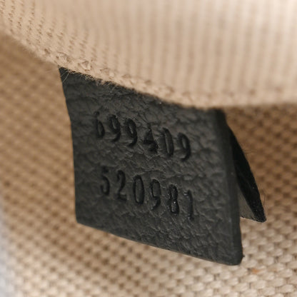 Gucci GG Supreme Monogram Textured Calfskin Web Small Attache Shoulder Bag Beige Blue 7 of 10