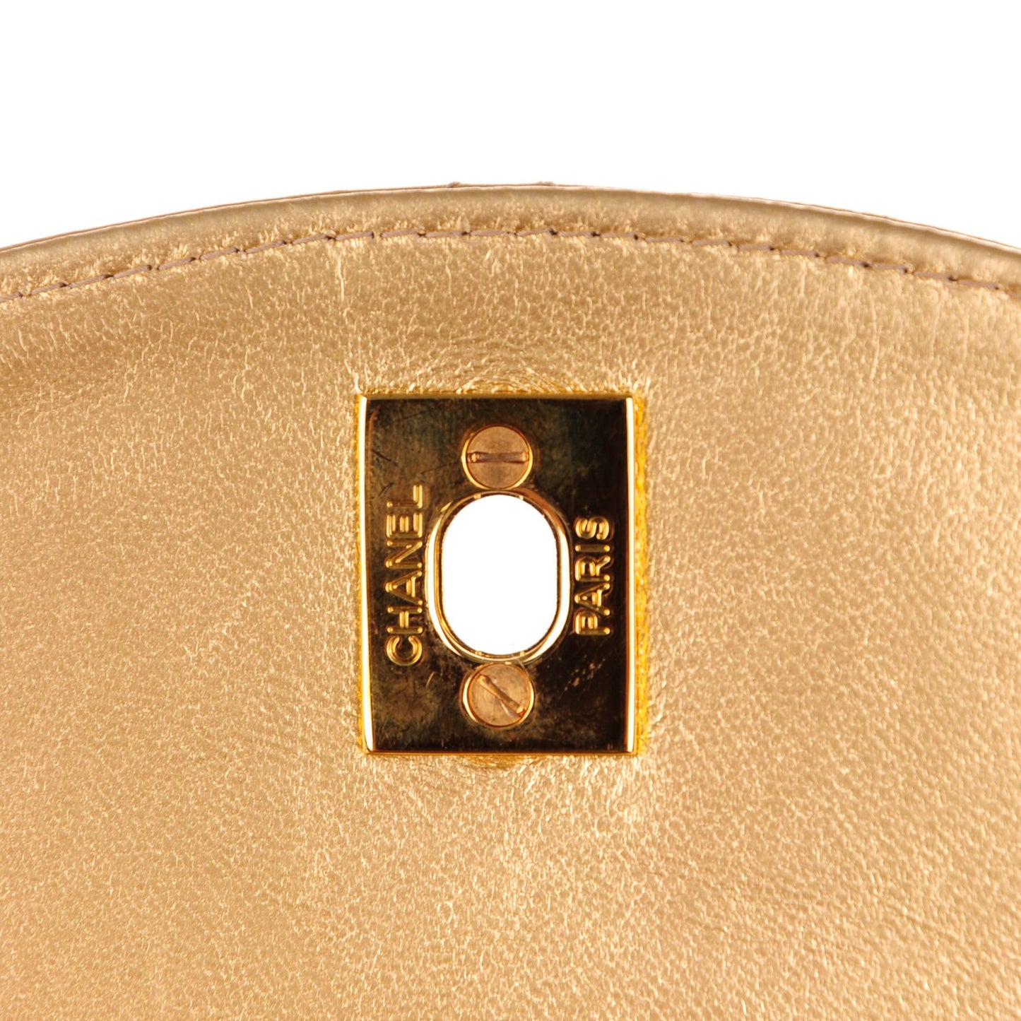 Lambskin Quilted Backpack Gold