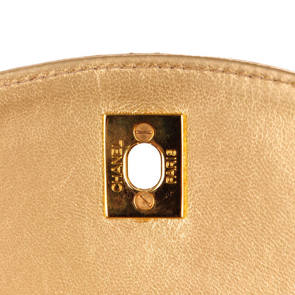 Chanel Lambskin Quilted Backpack Gold 8 of 8
