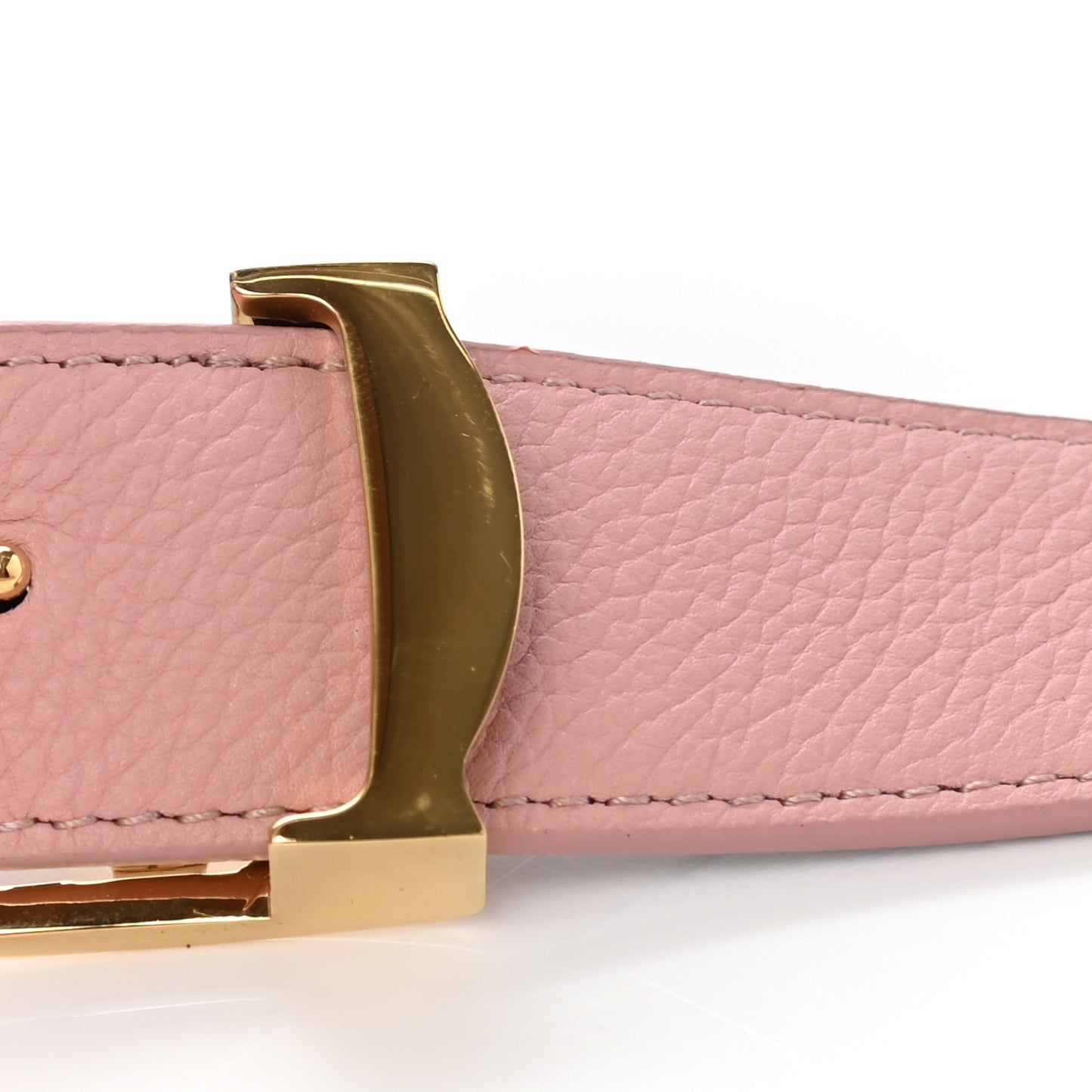 Calfskin Monogram 30mm LV Initiales Reversible Belt 90 36 Rose Poudre