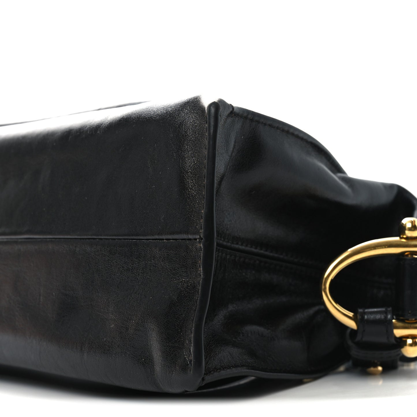 Shiny Calfskin Small Paraty 24 Black