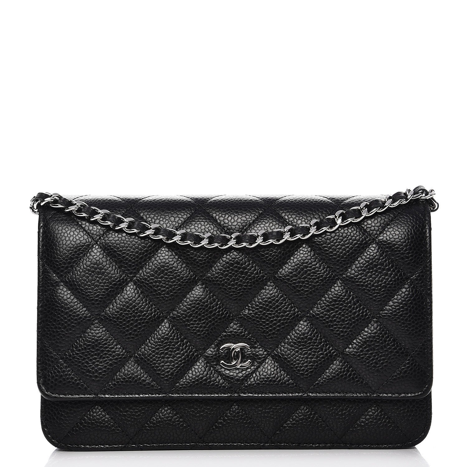 Chanel Caviar Quilted Wallet On Chain WOC Black 1 of 9