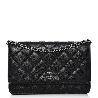 Chanel Caviar Quilted Wallet On Chain WOC Black 1 of 9