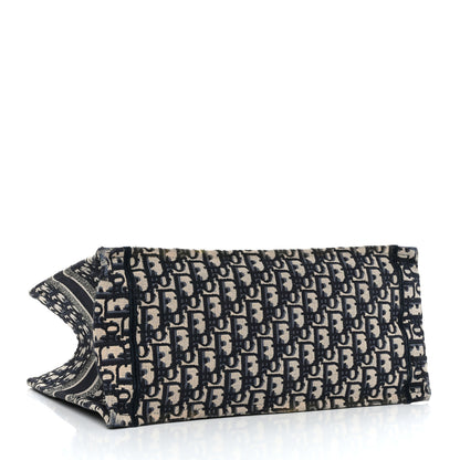 Christian Dior Oblique Medium Book Tote Blue Multicolor 4 of 16