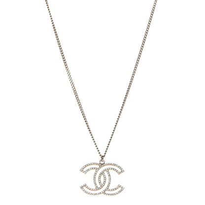 Chanel Crystal CC 100 Anniversary Necklace Gold 1 of 7