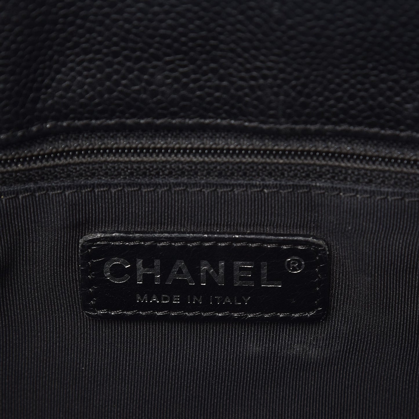 Caviar Quilted Grand Shopping Tote GST Black