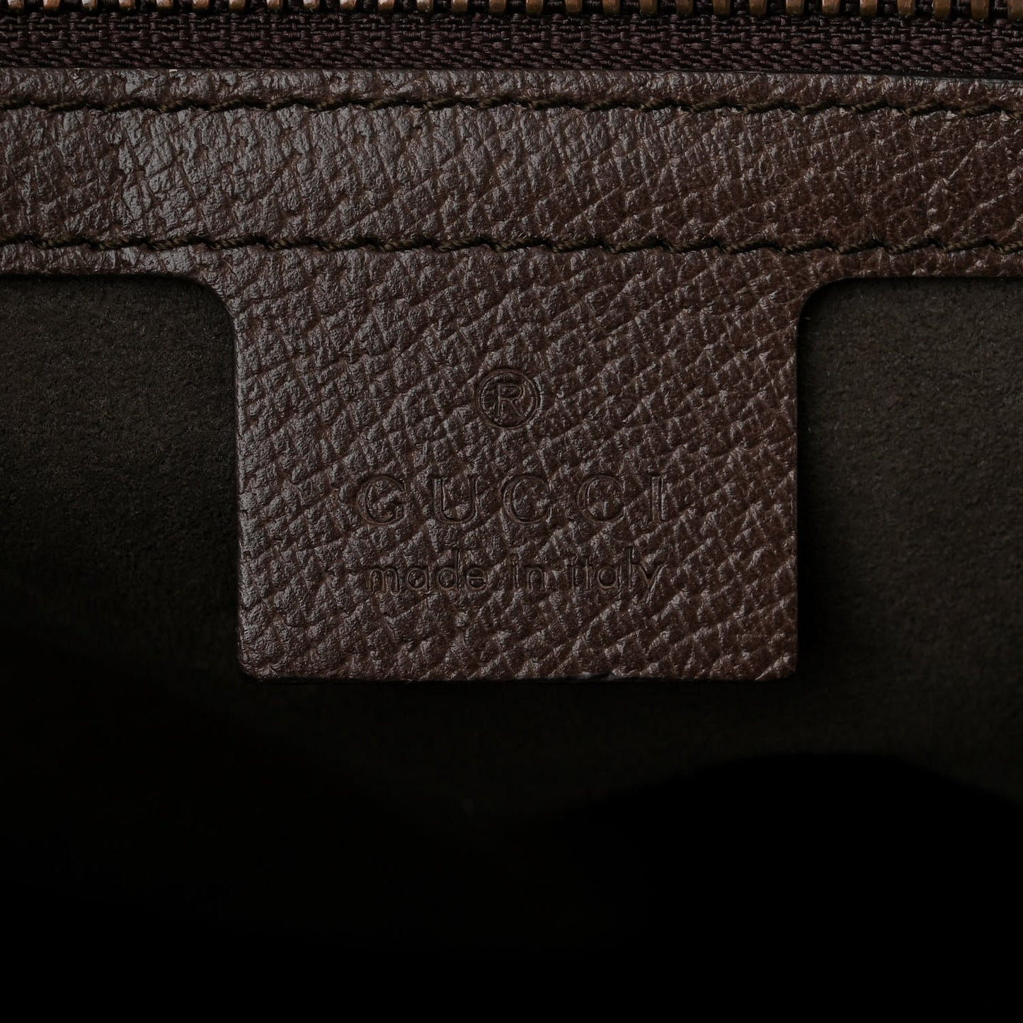 GG Supreme Monogram Web Animalier Bee Vertical Tote Brown