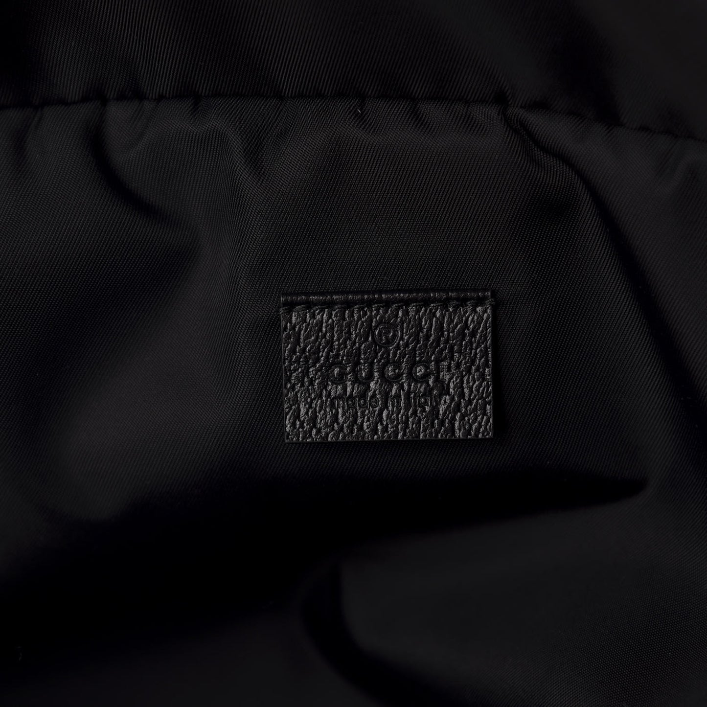 Nylon 80s Logo Patch Belt Bag Black