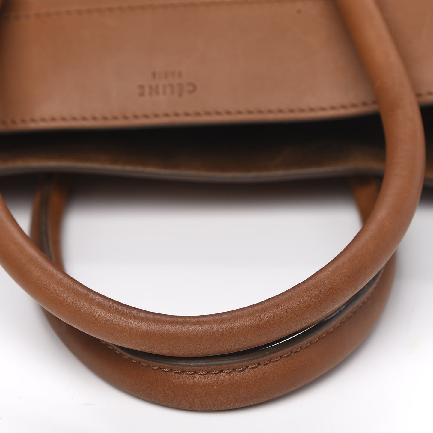 Natural Calfskin Large Phantom Luggage Tan