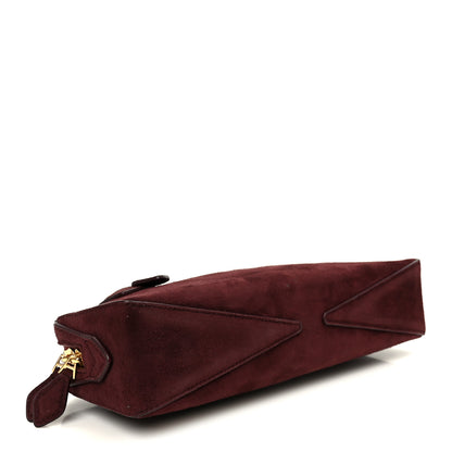Alaia Suede Goatskin Le Teckel Clutch Rouge Grenat 5 of 11