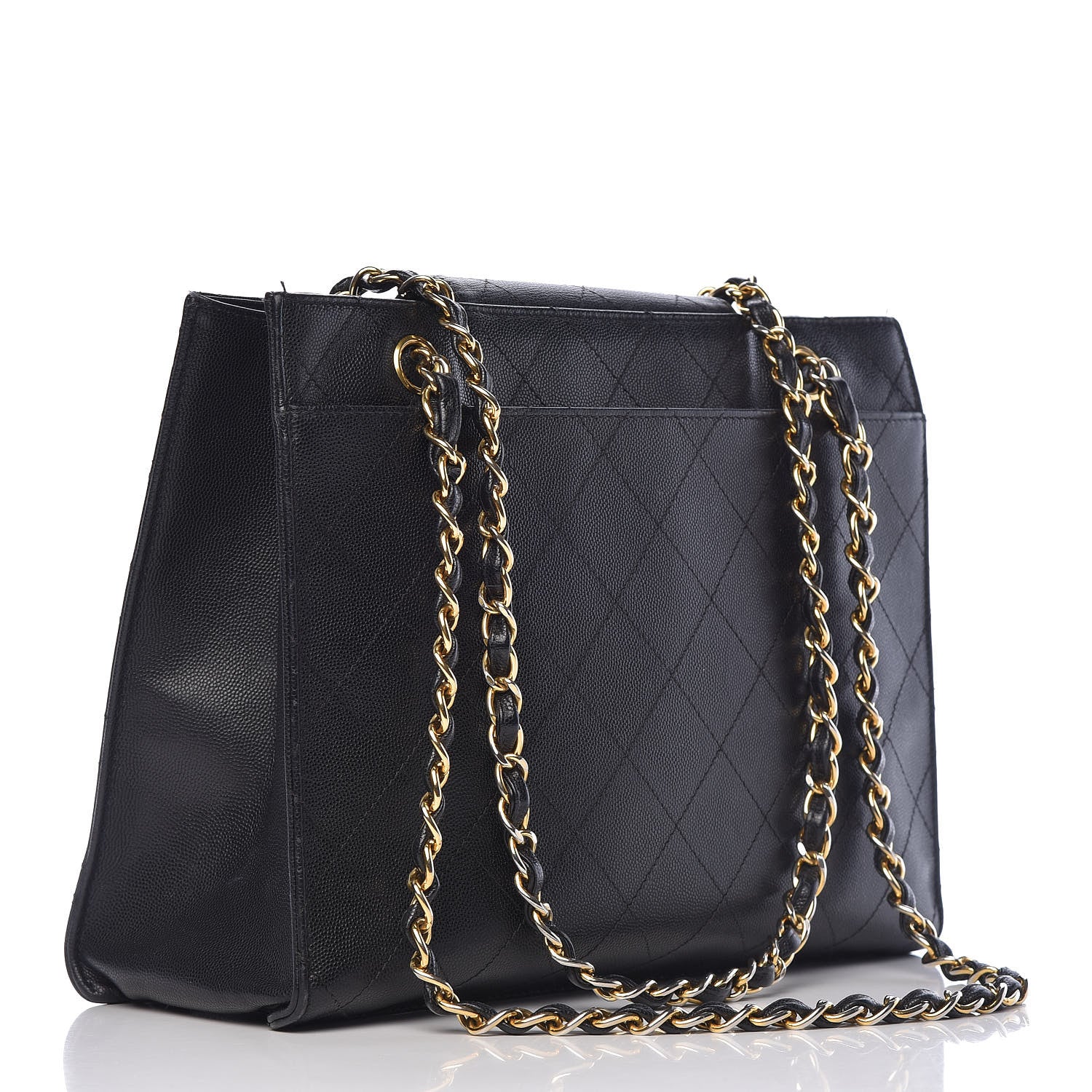 Chanel Caviar Stitched Shopper Tote Black 3 of 30