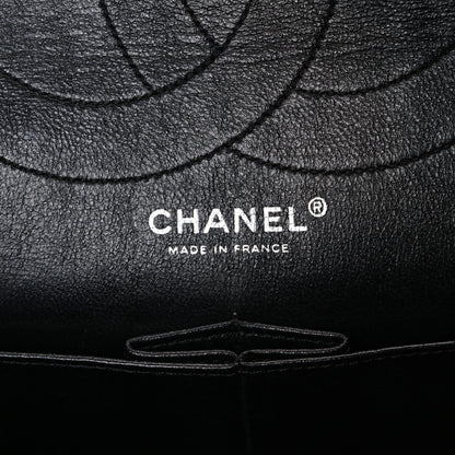 Chanel Metallic Calfskin Striped 2.55 Reissue 227 Flap Black 6 of 10