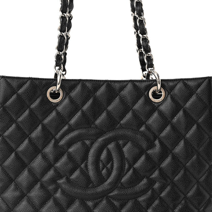 Chanel Caviar Quilted Grand Shopping Tote GST Black 8 of 10