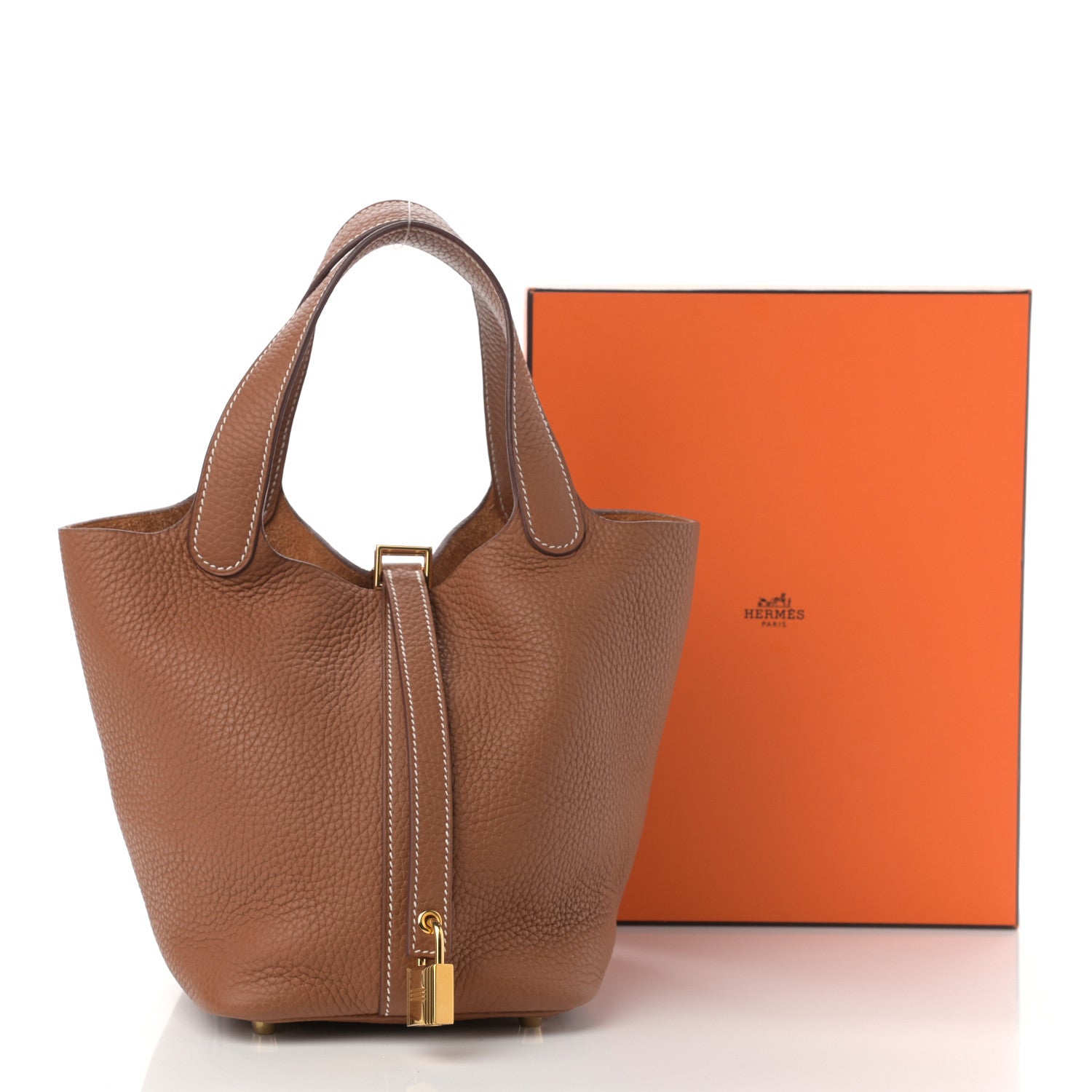 Hermes Taurillon Clemence Picotin Lock 18 PM Gold 11 of 11