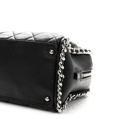 Chanel Calfskin Chain Around Bowler Black 10 of 10