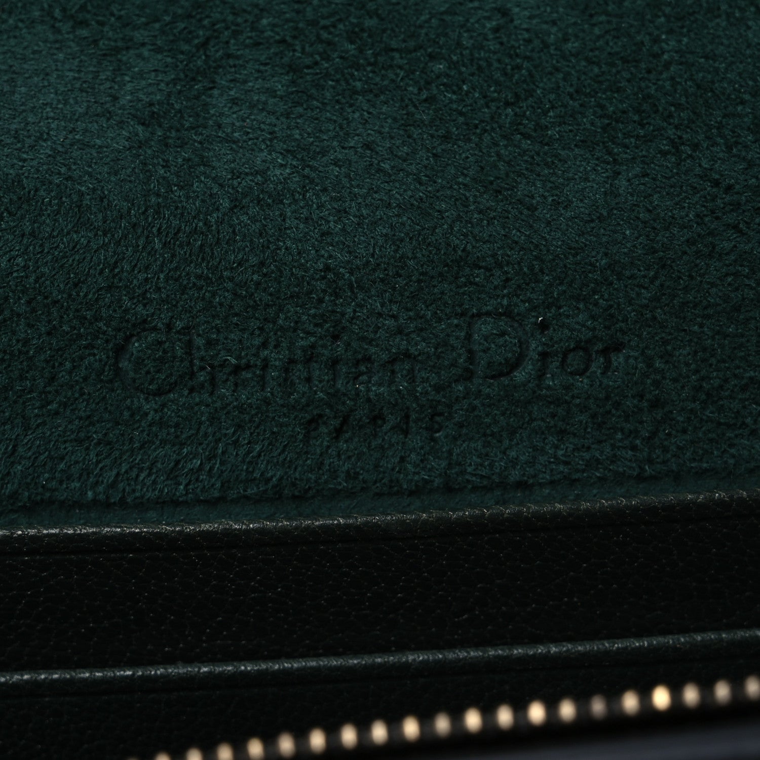 Christian Dior Goatskin Saddle Belt Bag Green 6 of 13