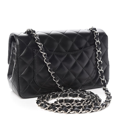 Chanel Lambskin Quilted Mini Rectangular Flap Black 3 of 12