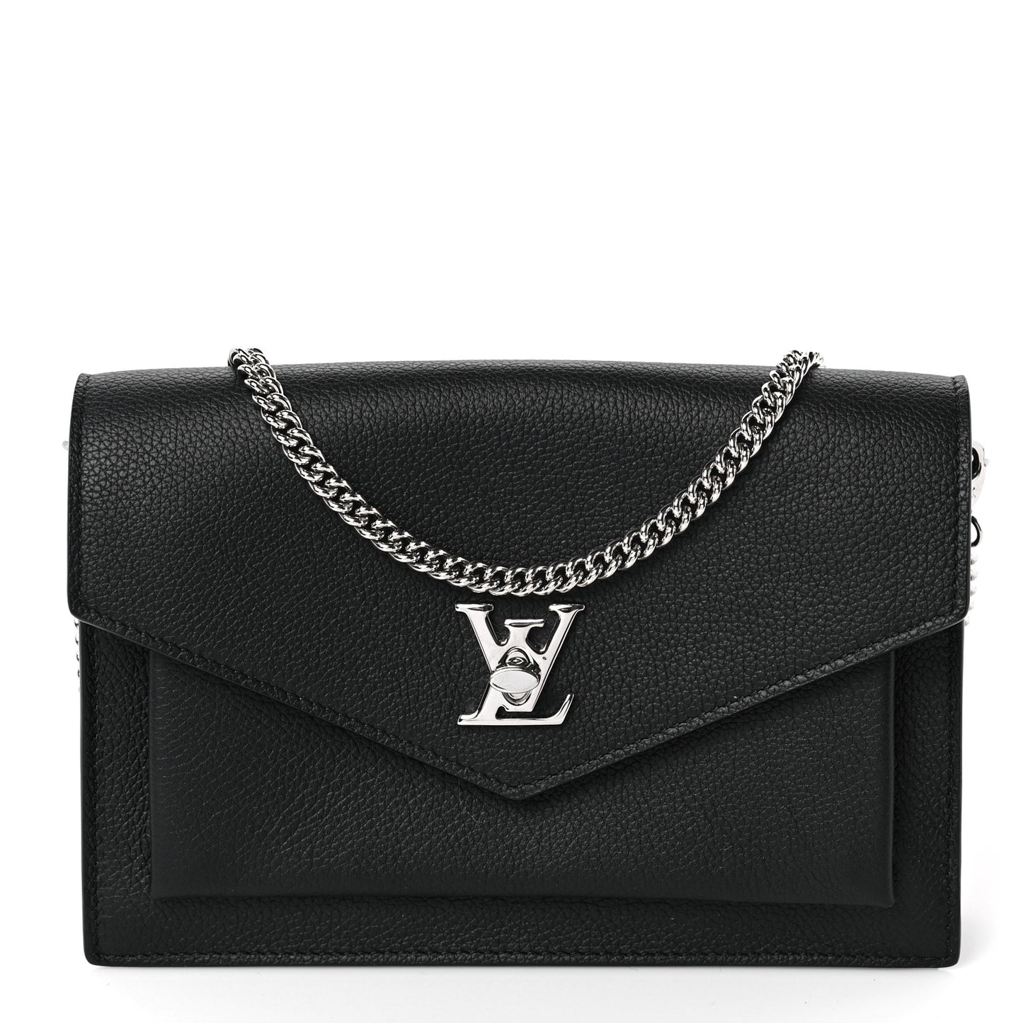 Soft Calfskin My Lockme Chain Pochette Black