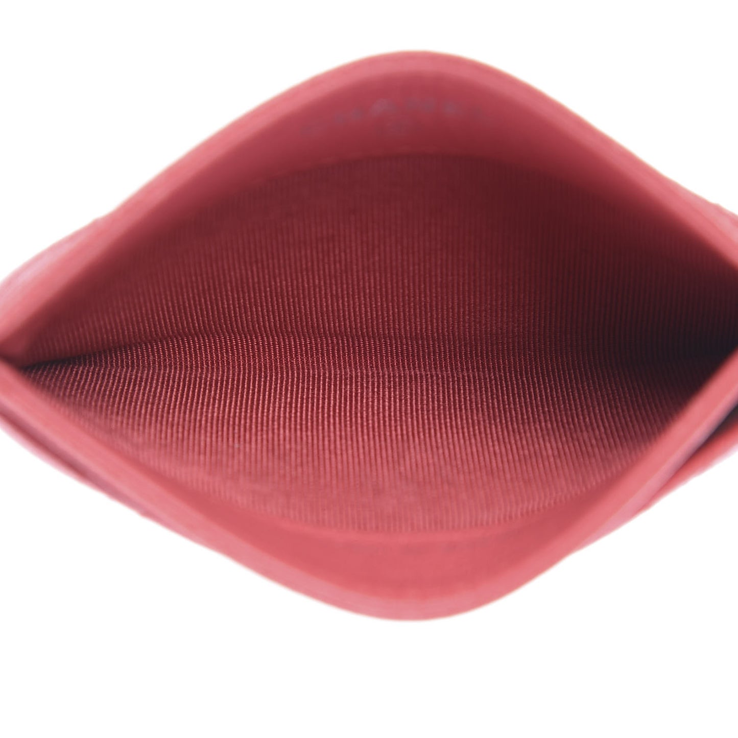 Caviar Quilted Card Holder Pink