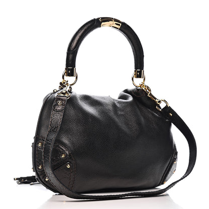 Gucci Calfskin Medium Indy Top Handle Hobo Black 3 of 10