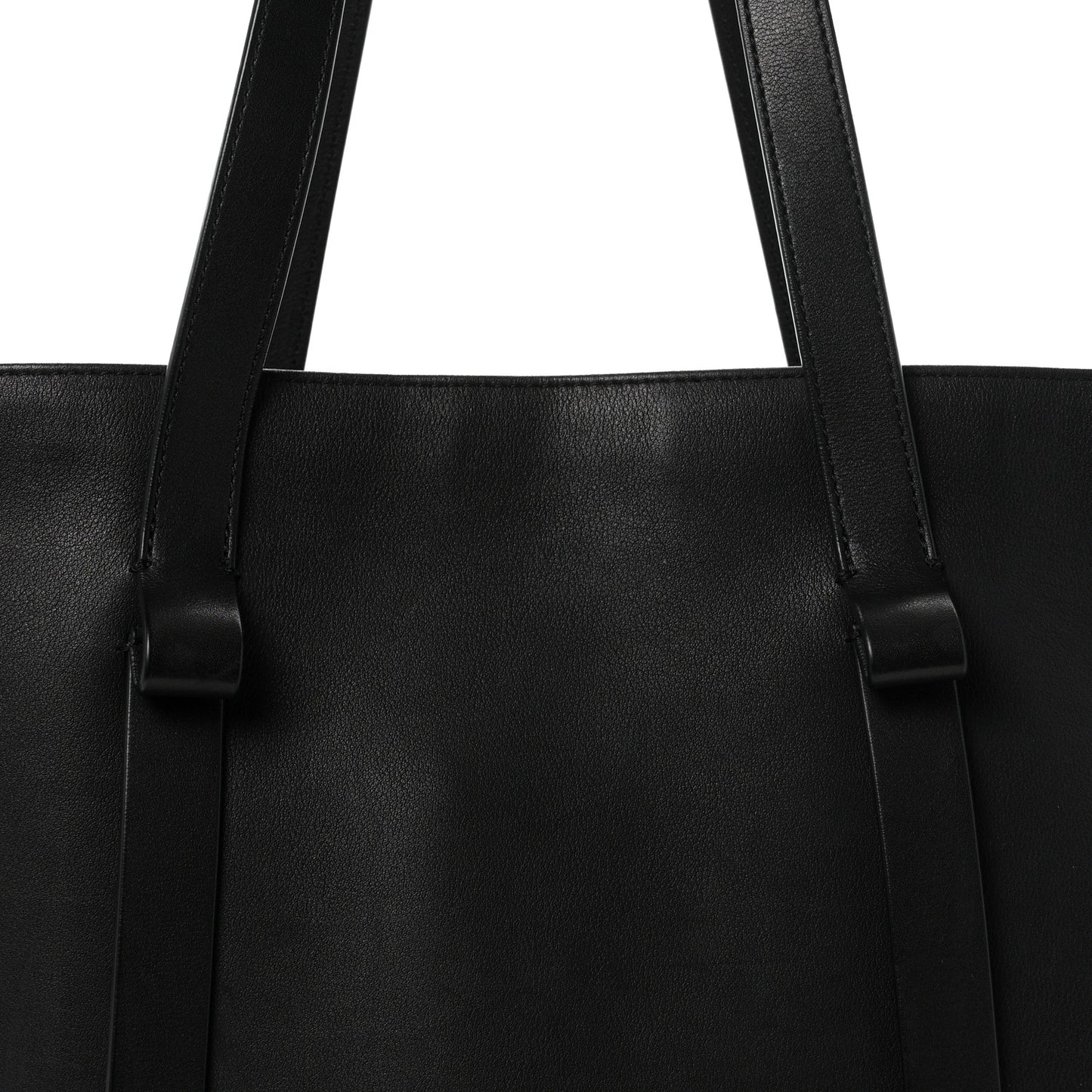 Saddle Calfskin EW Jasper Tote  Black