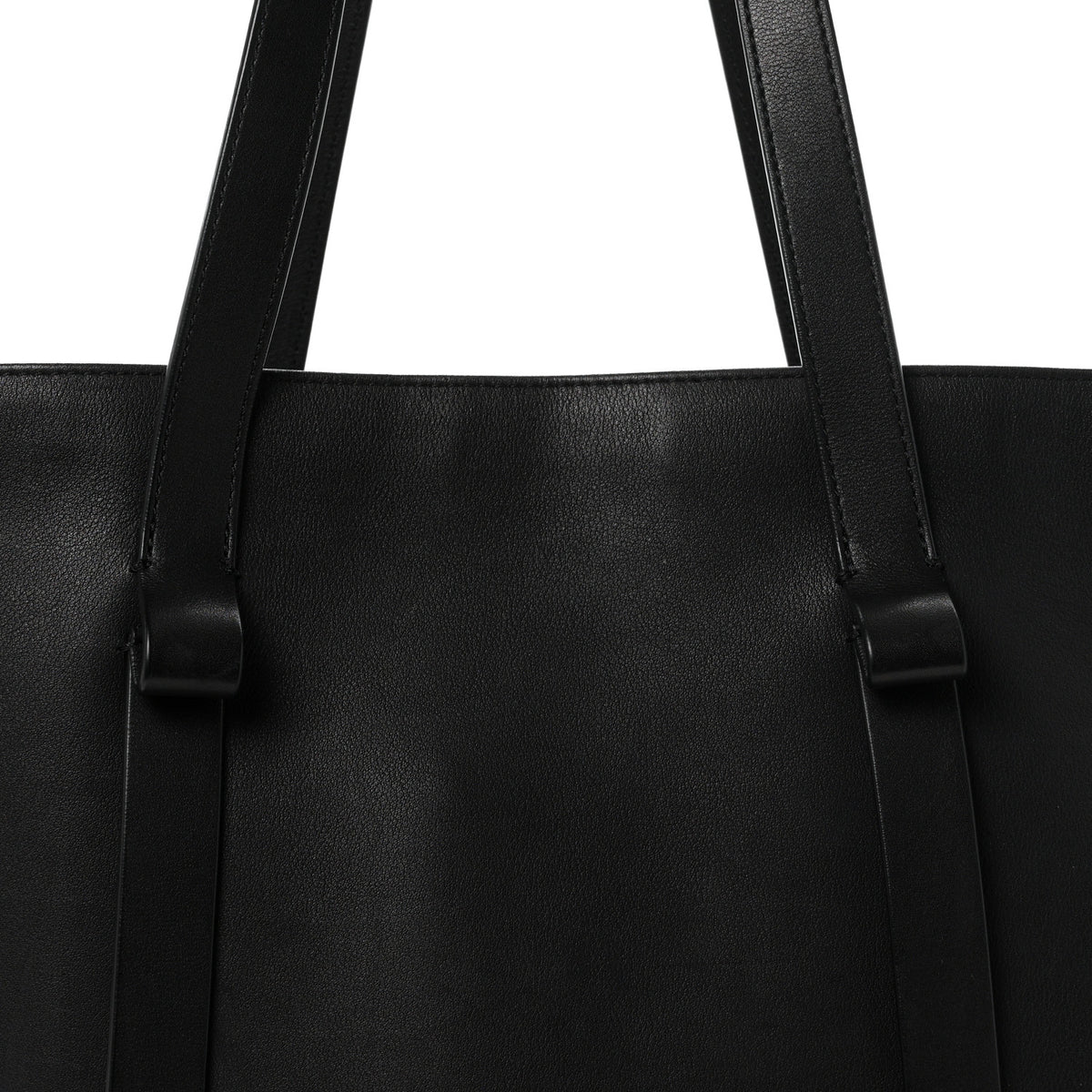 The Row Saddle Calfskin EW Jasper Tote  Black 6 of 9