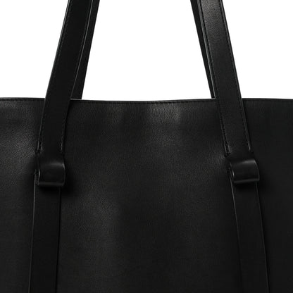 The Row Saddle Calfskin EW Jasper Tote  Black 6 of 9