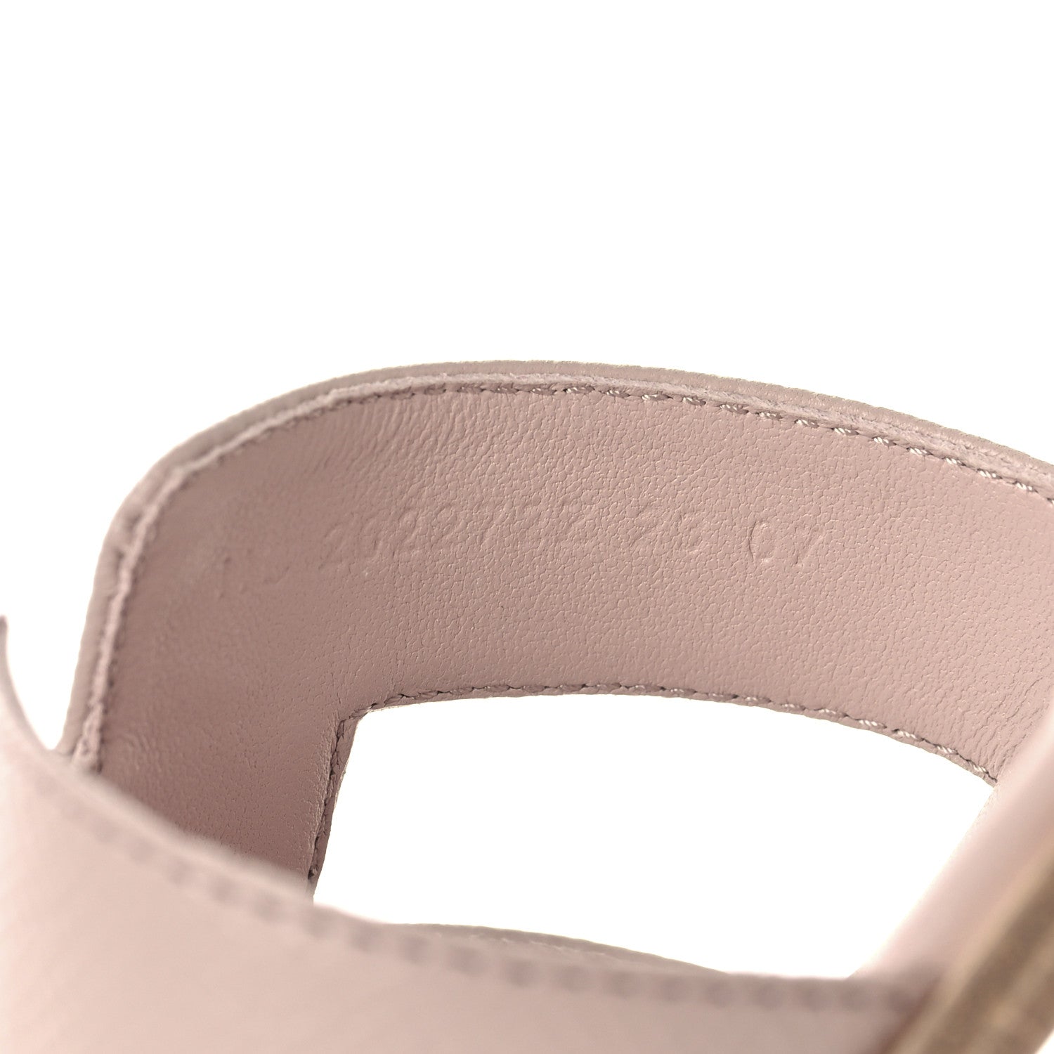 Hermes Epsom Oran Sandals 36 Rose Porcelaine 7 of 10