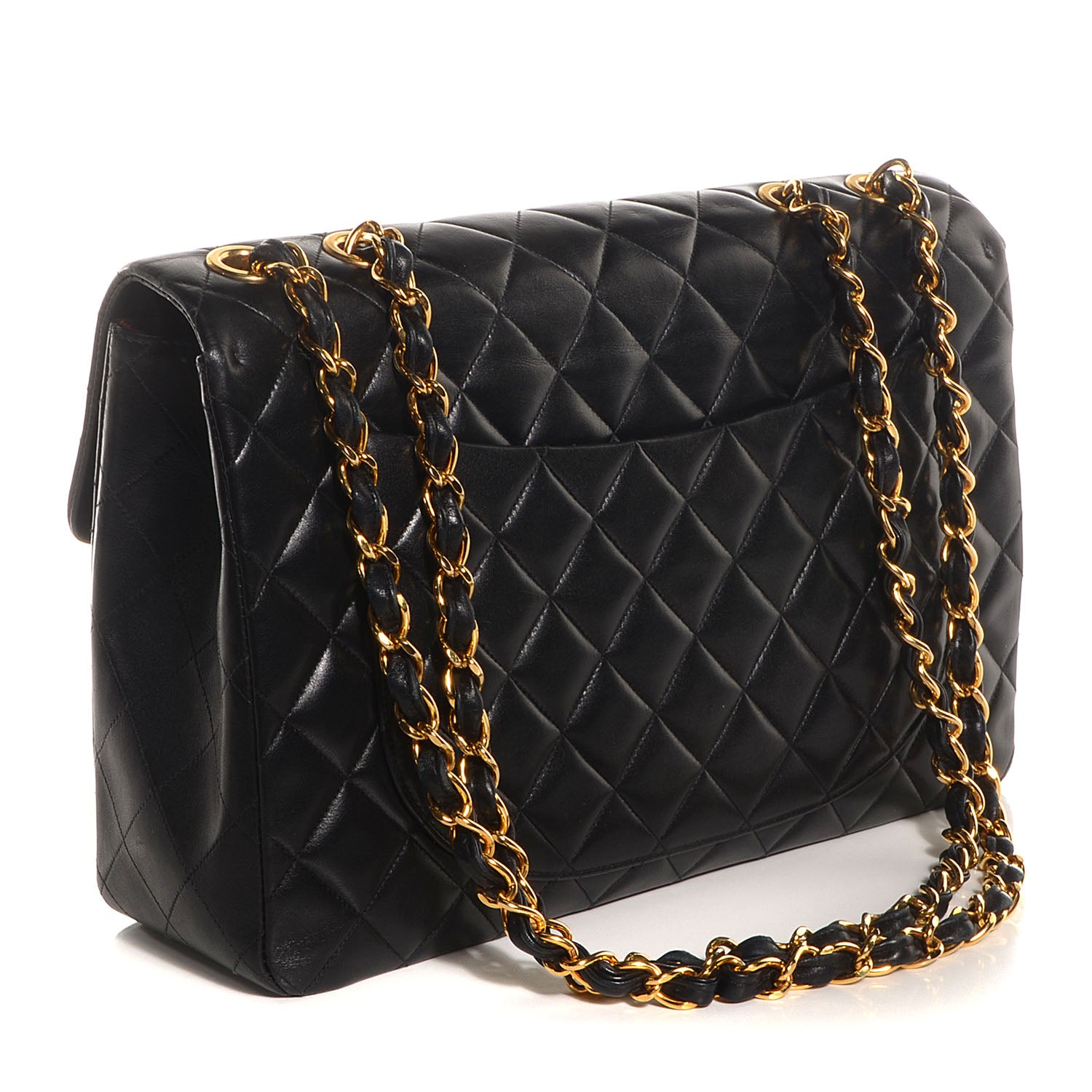 Chanel Lambskin XL Jumbo Flap Black 3 of 10