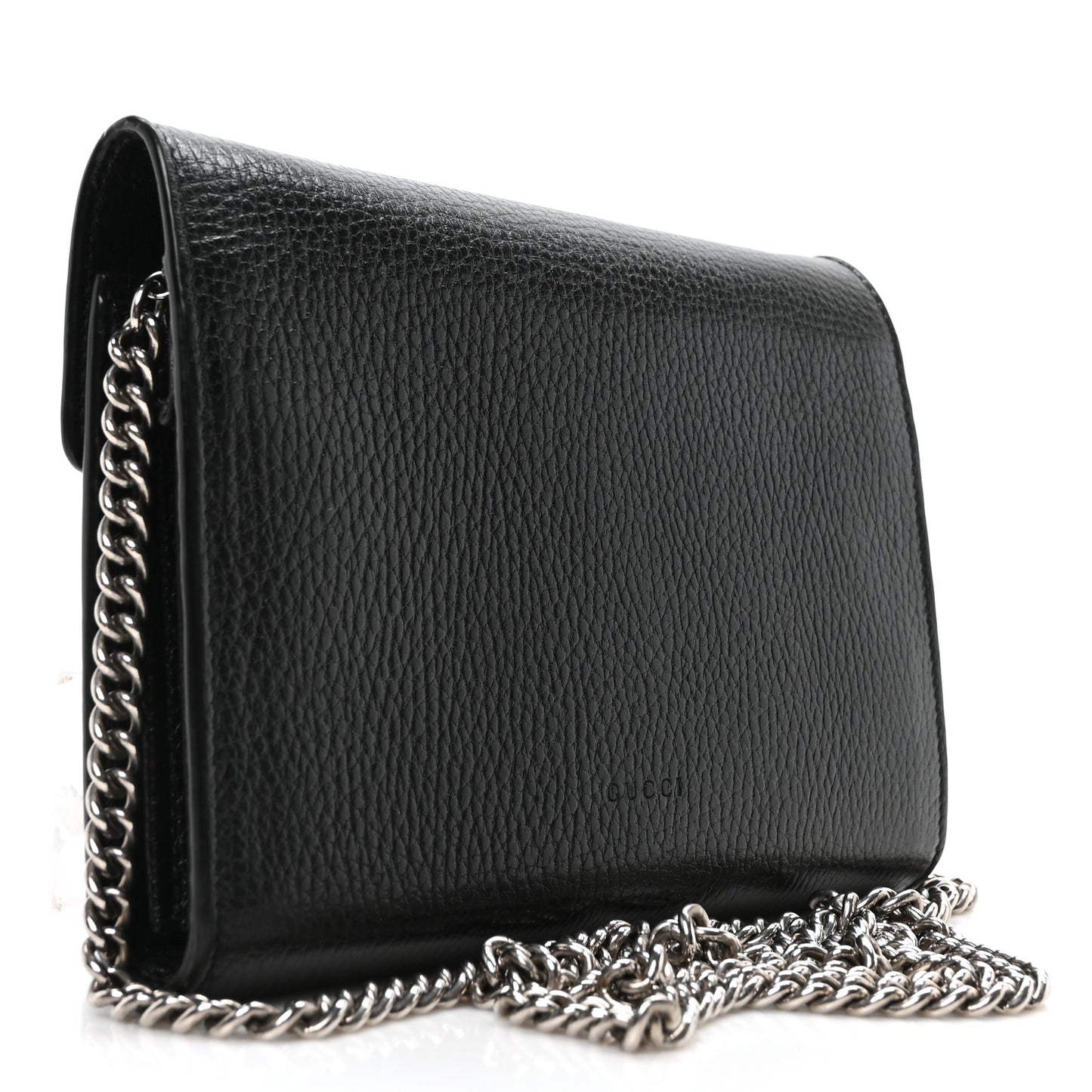 Calfskin Mini Dionysus Chain Wallet Black
