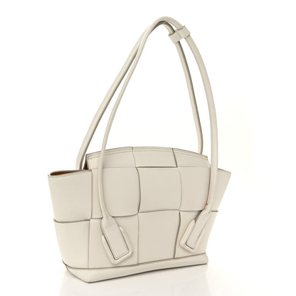 Bottega Veneta French Calfskin Maxi Intrecciato Small Arco Bianco 3 of 11