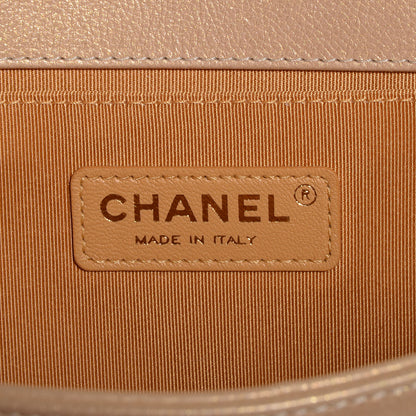 Chanel Pearl Calfskin Medium Boy Flap Gold 8 of 9