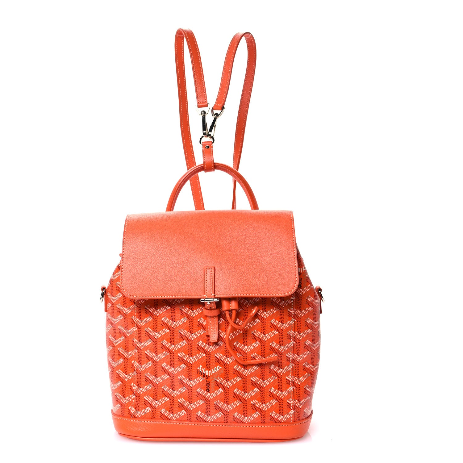 Goyard Goyardine Calfskin Mini Alpin Backpack Orange 1 of 11