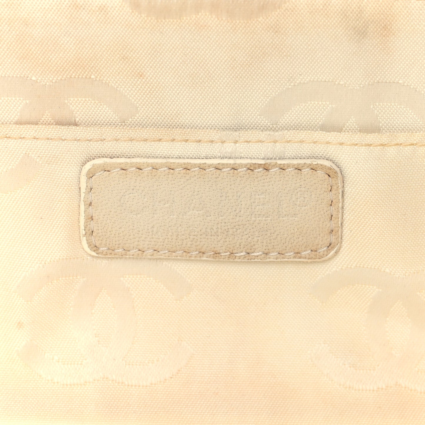 Lambskin Plexiglass Chocolate Bar Clutch Beige
