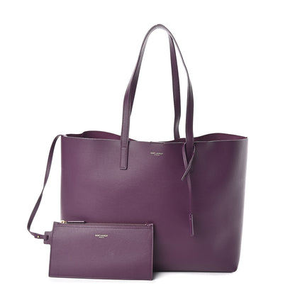 Saint Laurent Calfskin Large Shopping Tote Pruna 1 of 10