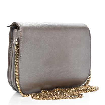 Jimmy Choo Metallic Calfskin Shadow Crossbody Bag Gold 3 of 14