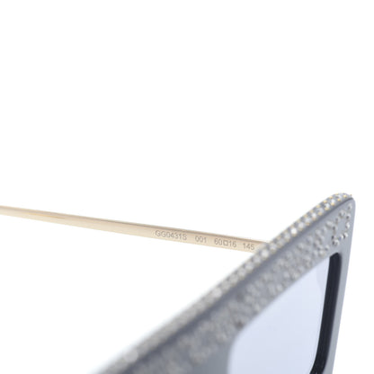 Gucci Acetate Crystal Mask-Frame Sunglasses GG0431S Black 5 of 8