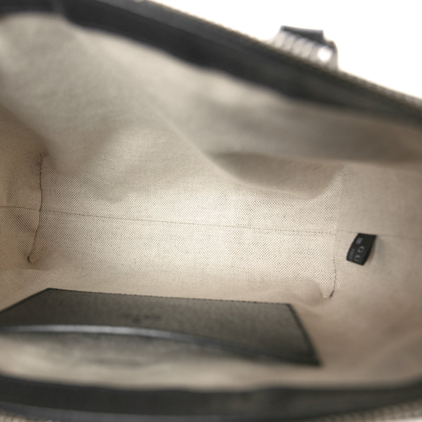GG Supreme Monogram Textured Dollar Calfskin Web Small Ophidia Tote Bag Beige Blue
