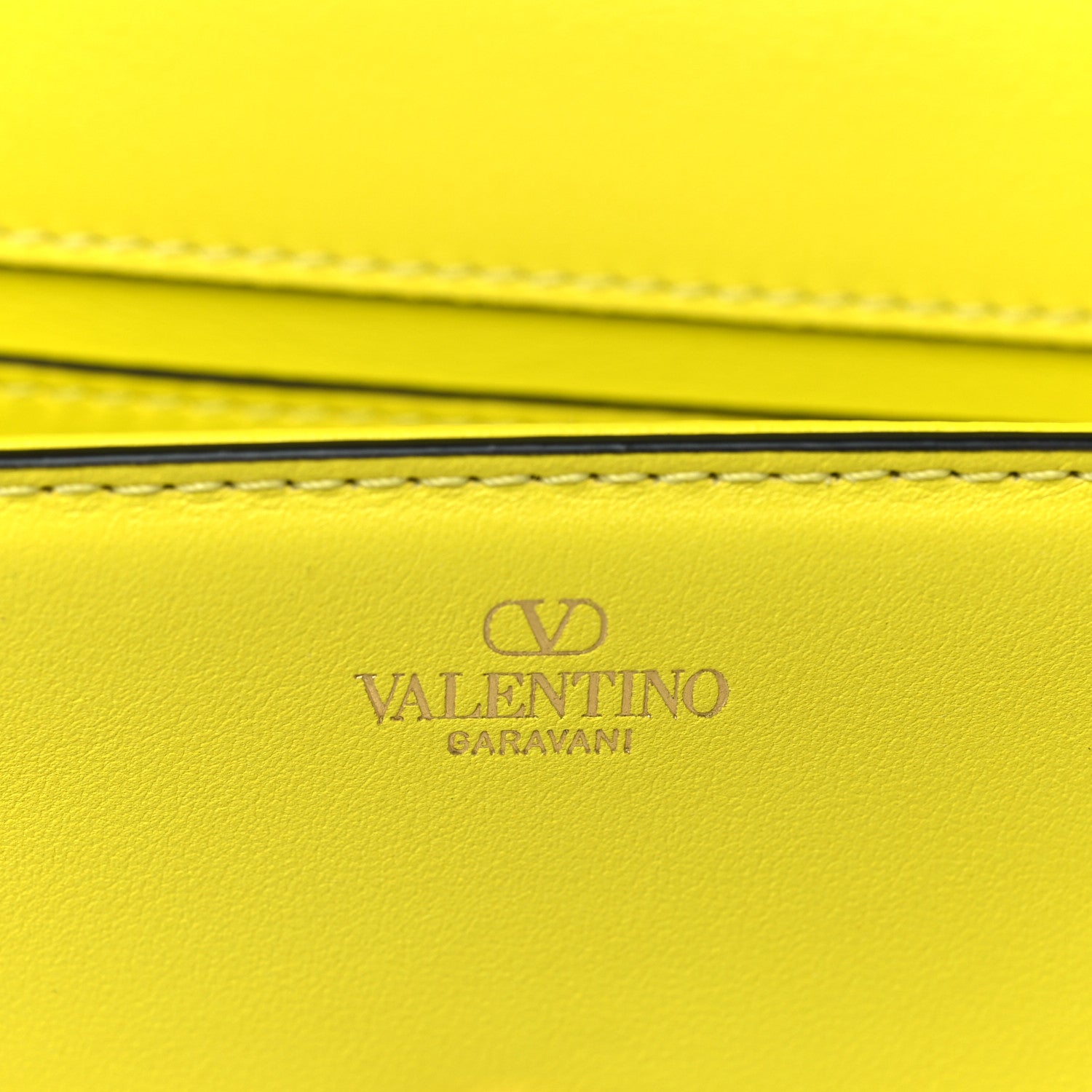 Valentino Garavani Calfskin Vlogo Small Loco Shoulder Bag Shocking Yellow 6 of 8