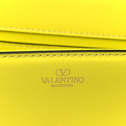 Valentino Garavani Calfskin Vlogo Small Loco Shoulder Bag Shocking Yellow 6 of 8
